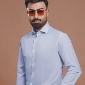 Sky Blue Plain, Cutaway Collar, Elite Edition, Men’s
