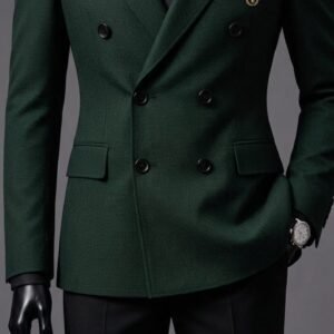FOREST GREEN DOUBLE-BREASTED SUIT 20% off