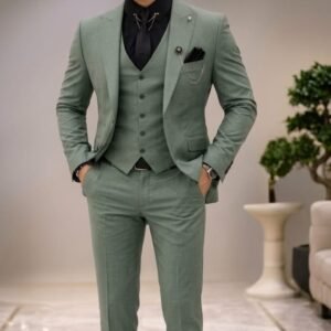 SAGE GREEN 3-PIECE SUIT 20% off