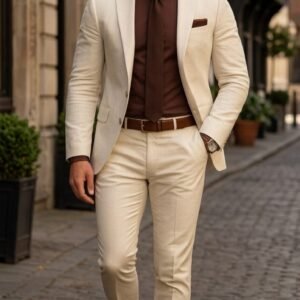 OFF-WHITE LINEN SUIT  20% off